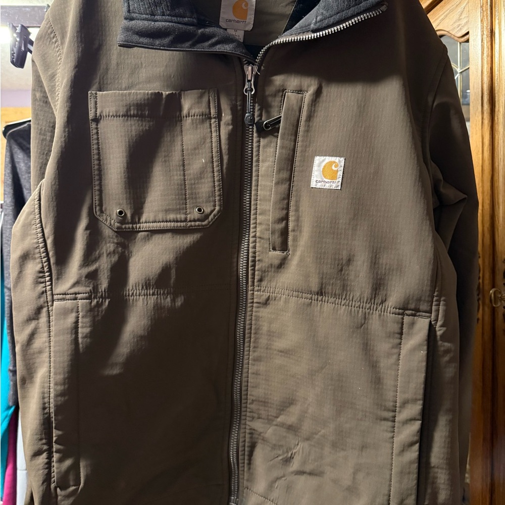 Carhartt Dark Brown Full-Zip Jacket